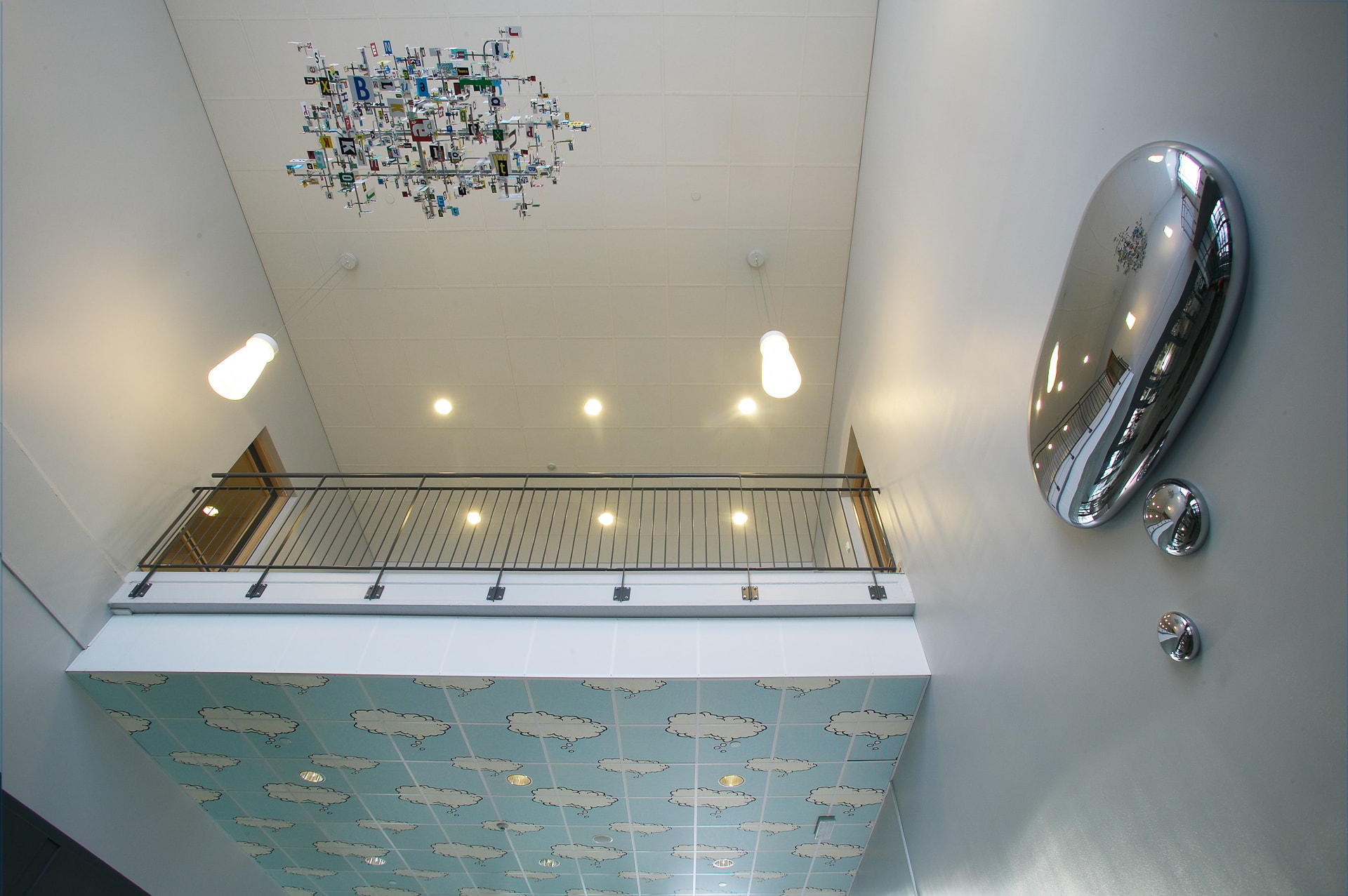 Alfabetet, bubblan och horisonten, 2006, view lobby hall, photo P.A. Andersson